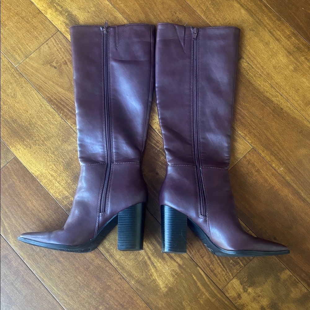 Unisa Rich Brown Over the Knee Boots